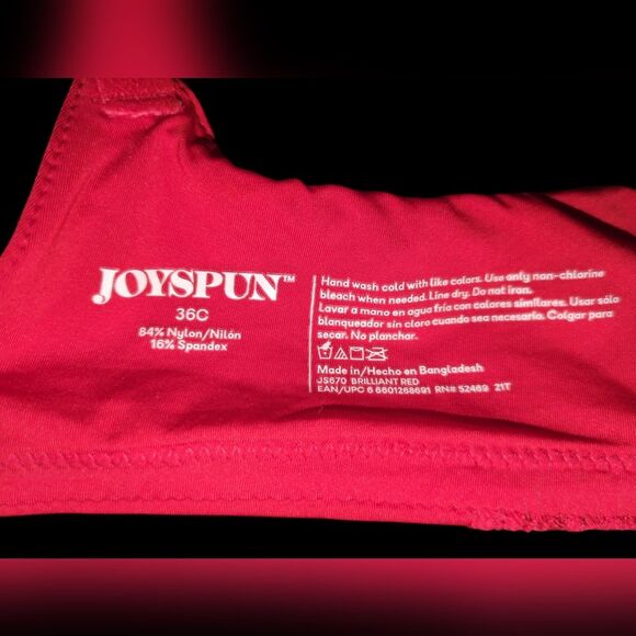 Joyspun Red Lace Push-Up Bra – Size 36C - Picture 5 of 5